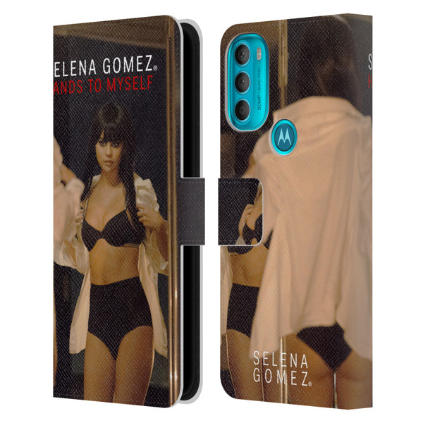 Selena Gomez Revival Hands to myself Leather Book Wallet Case Cover For Motorola Moto G71 5G