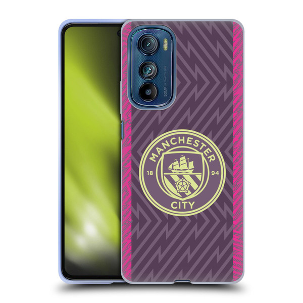 Manchester City Man City FC 2023/24 Badge Kit Home Goalkeeper Soft Gel Case for Motorola Edge 30