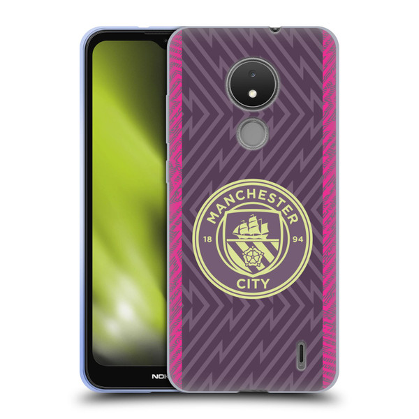 Manchester City Man City FC 2023/24 Badge Kit Home Goalkeeper Soft Gel Case for Nokia C21