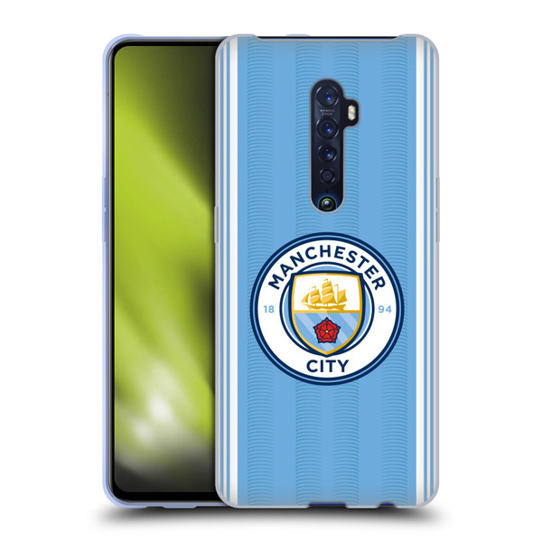 Manchester City Man City FC 2023/24 Badge Kit Home Soft Gel Case for OPPO Reno 2