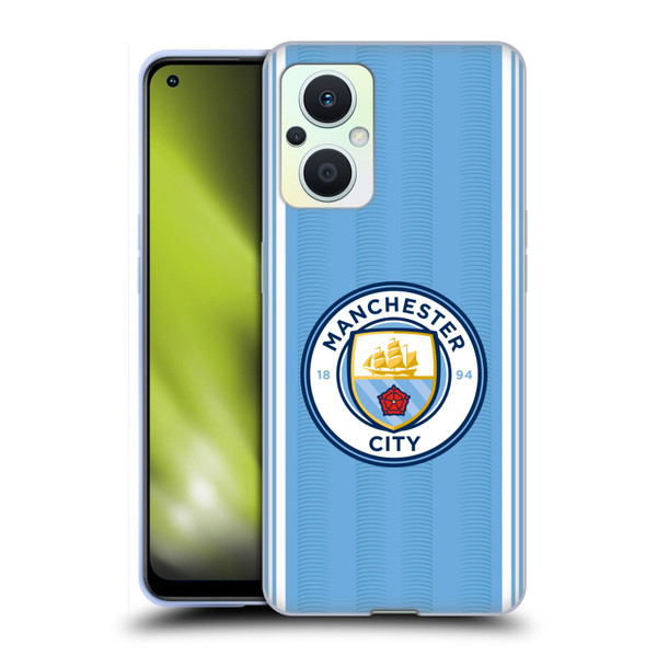 Manchester City Man City FC 2023/24 Badge Kit Home Soft Gel Case for OPPO Reno8 Lite