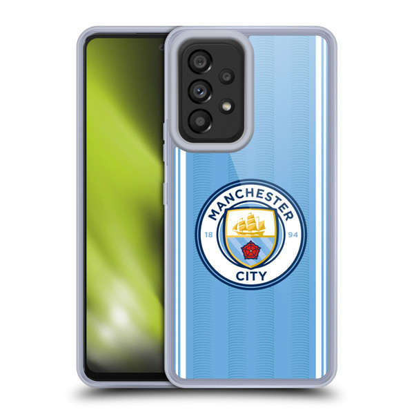 Manchester City Man City FC 2023/24 Badge Kit Home Soft Gel Case for Samsung Galaxy A53 5G (2022)