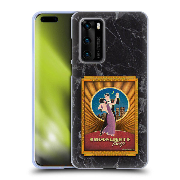 Larry Grossman Retro Collection Moonlight Tango Soft Gel Case for Huawei P40 5G