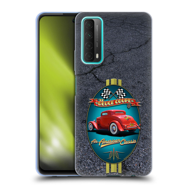 Larry Grossman Retro Collection Deuce Coupe Classic Soft Gel Case for Huawei P Smart (2021)