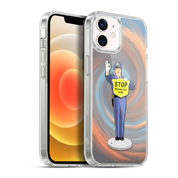 Larry Grossman Retro Collection Stop Pigging Out Soft Gel Case for Apple iPhone 12 / iPhone 12 Pro & MagSafe