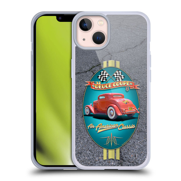 Larry Grossman Retro Collection Deuce Coupe Classic Soft Gel Case for Apple iPhone 13