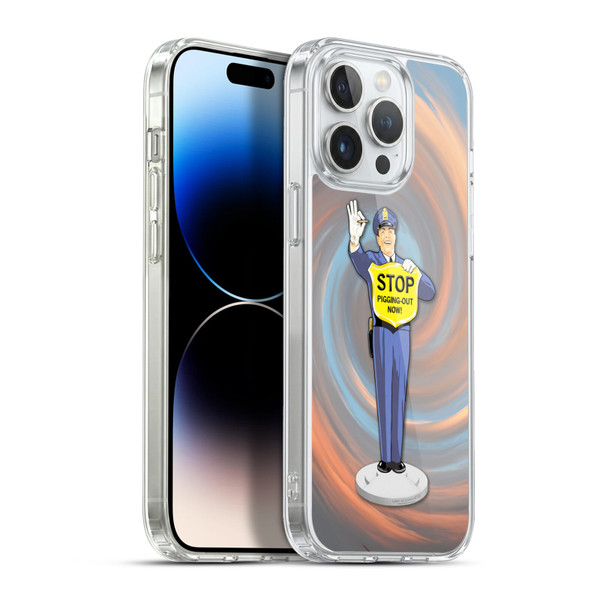 Larry Grossman Retro Collection Stop Pigging Out Soft Gel Case for Apple iPhone 13 Pro Max & MagSafe