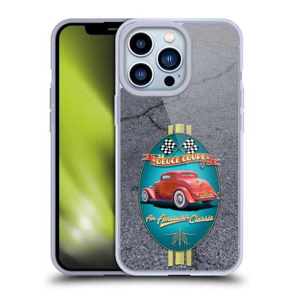 Larry Grossman Retro Collection Deuce Coupe Classic Soft Gel Case for Apple iPhone 13 Pro