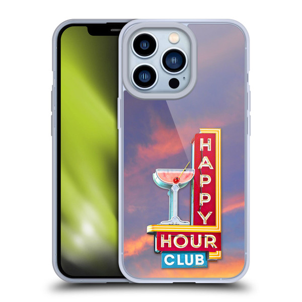 Larry Grossman Retro Collection Happy Hour Club Soft Gel Case for Apple iPhone 13 Pro