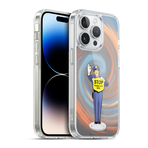 Larry Grossman Retro Collection Stop Pigging Out Soft Gel Case for Apple iPhone 13 Pro & MagSafe