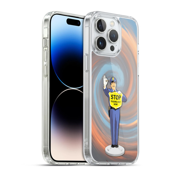 Larry Grossman Retro Collection Stop Pigging Out Soft Gel Case for Apple iPhone 14 Pro Max & MagSafe