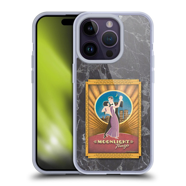 Larry Grossman Retro Collection Moonlight Tango Soft Gel Case for Apple iPhone 14 Pro