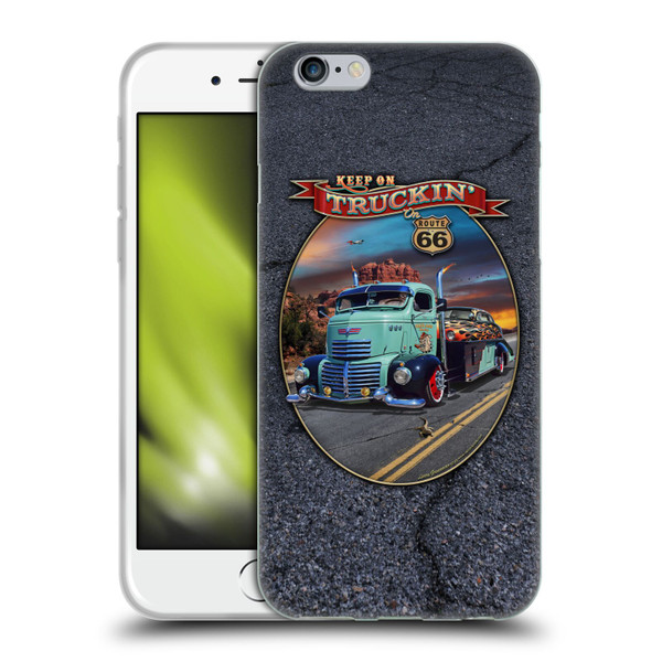 Larry Grossman Retro Collection Keep on Truckin' Rt. 66 Soft Gel Case for Apple iPhone 6 / iPhone 6s