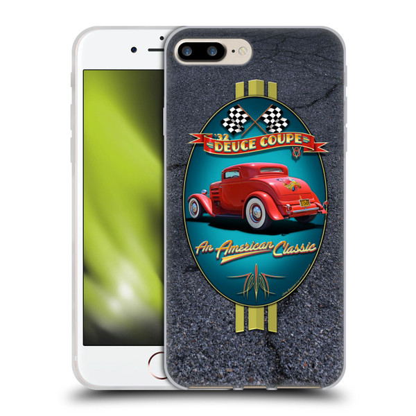 Larry Grossman Retro Collection Deuce Coupe Classic Soft Gel Case for Apple iPhone 7 Plus / iPhone 8 Plus