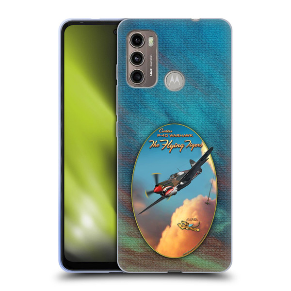 Larry Grossman Retro Collection P-40 Warhawk Flying Tiger Soft Gel Case for Motorola Moto G60 / Moto G40 Fusion
