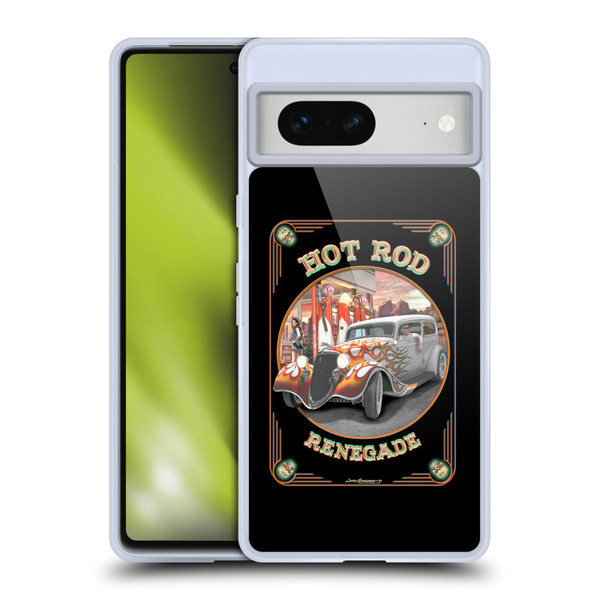 Larry Grossman Retro Collection Hot Rod Renegade Soft Gel Case for Google Pixel 7