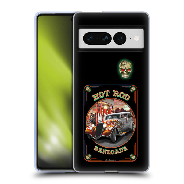 Larry Grossman Retro Collection Hot Rod Renegade Soft Gel Case for Google Pixel 7 Pro