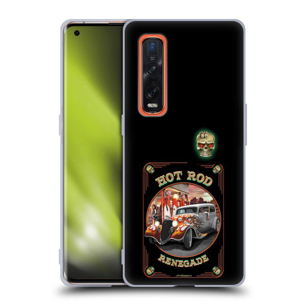 Larry Grossman Retro Collection Hot Rod Renegade Soft Gel Case for OPPO Find X2 Pro 5G