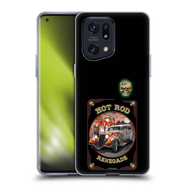 Larry Grossman Retro Collection Hot Rod Renegade Soft Gel Case for OPPO Find X5 Pro
