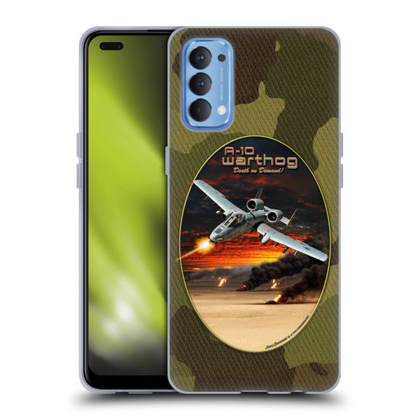 Larry Grossman Retro Collection A-10 Warthog Soft Gel Case for OPPO Reno 4 5G
