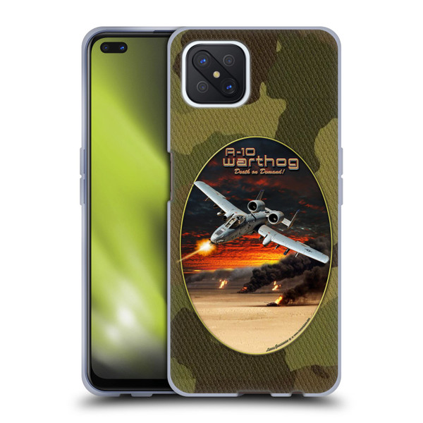 Larry Grossman Retro Collection A-10 Warthog Soft Gel Case for OPPO Reno4 Z 5G