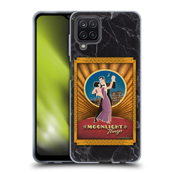 Larry Grossman Retro Collection Moonlight Tango Soft Gel Case for Samsung Galaxy A12 (2020)