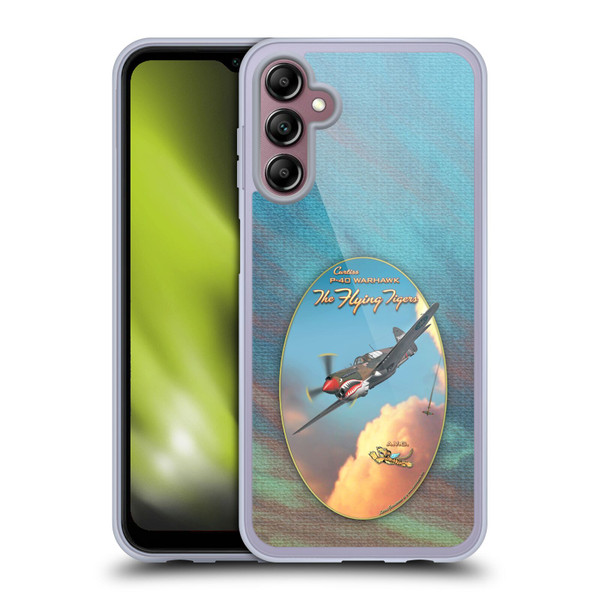Larry Grossman Retro Collection P-40 Warhawk Flying Tiger Soft Gel Case for Samsung Galaxy A14 5G