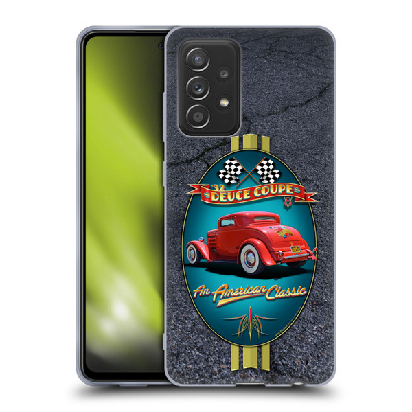 Larry Grossman Retro Collection Deuce Coupe Classic Soft Gel Case for Samsung Galaxy A52 / A52s / 5G (2021)
