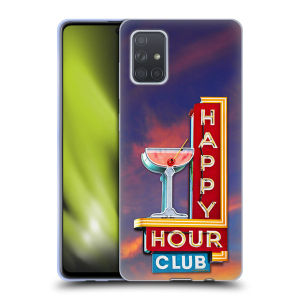 Larry Grossman Retro Collection Happy Hour Club Soft Gel Case for Samsung Galaxy A71 (2019)
