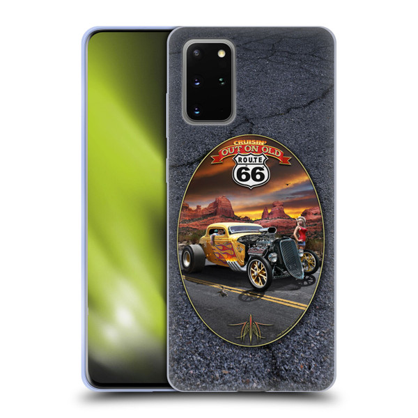 Larry Grossman Retro Collection Route 66 Hot Rod Coupe Soft Gel Case for Samsung Galaxy S20+ / S20+ 5G