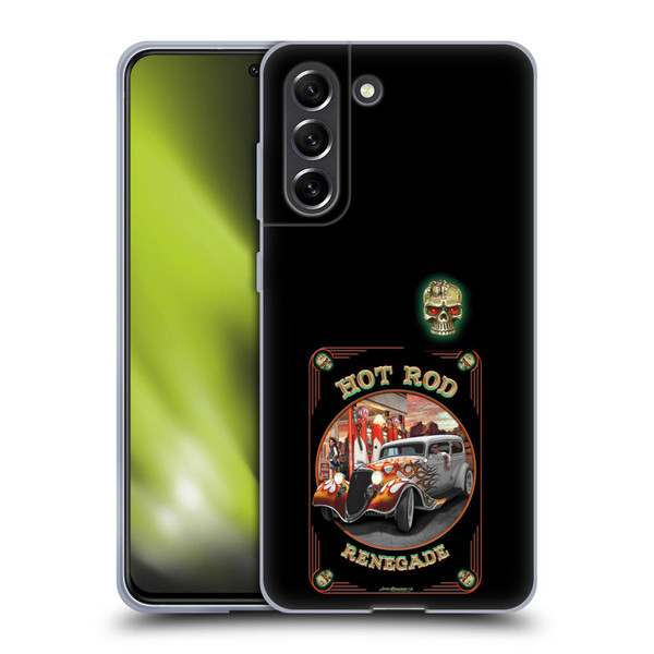 Larry Grossman Retro Collection Hot Rod Renegade Soft Gel Case for Samsung Galaxy S21 FE 5G