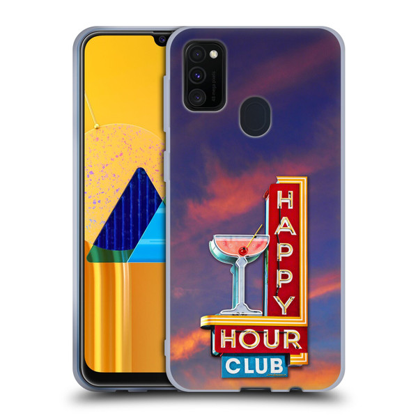 Larry Grossman Retro Collection Happy Hour Club Soft Gel Case for Samsung Galaxy M30s (2019)/M21 (2020)
