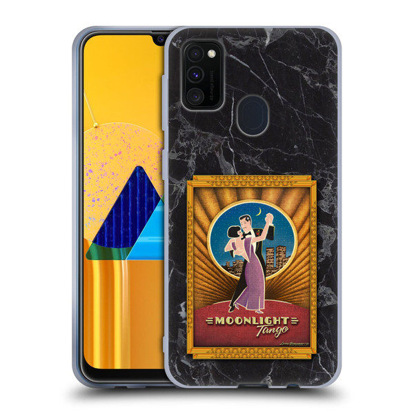 Larry Grossman Retro Collection Moonlight Tango Soft Gel Case for Samsung Galaxy M30s (2019)/M21 (2020)