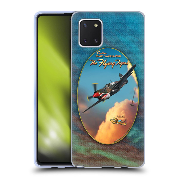 Larry Grossman Retro Collection P-40 Warhawk Flying Tiger Soft Gel Case for Samsung Galaxy Note10 Lite