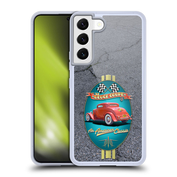 Larry Grossman Retro Collection Deuce Coupe Classic Soft Gel Case for Samsung Galaxy S22 5G