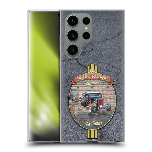 Larry Grossman Retro Collection Hot Rods Forever Soft Gel Case for Samsung Galaxy S23 Ultra 5G