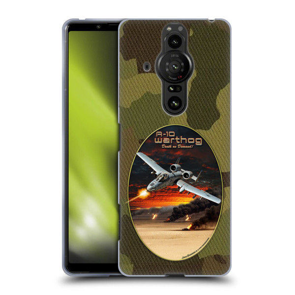 Larry Grossman Retro Collection A-10 Warthog Soft Gel Case for Sony Xperia Pro-I