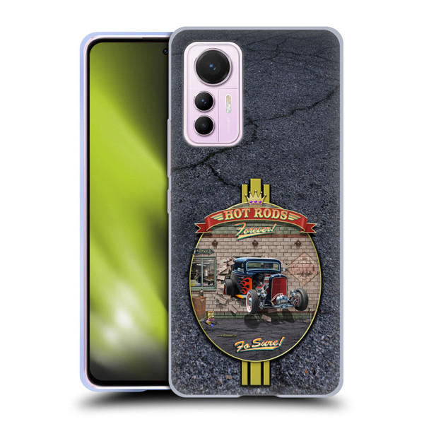 Larry Grossman Retro Collection Hot Rods Forever Soft Gel Case for Xiaomi 12 Lite