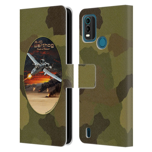 Larry Grossman Retro Collection A-10 Warthog Leather Book Wallet Case Cover For Nokia G11 Plus