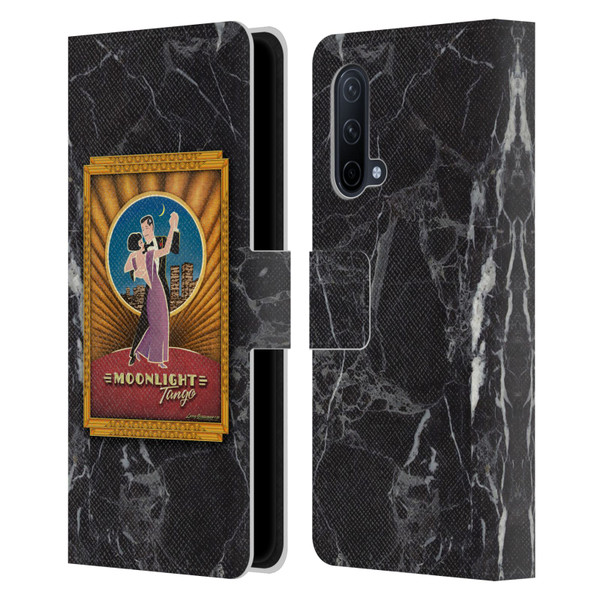 Larry Grossman Retro Collection Moonlight Tango Leather Book Wallet Case Cover For OnePlus Nord CE 5G