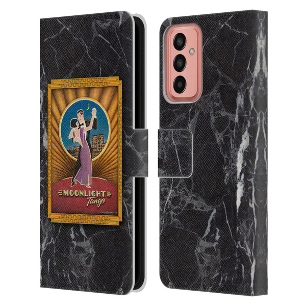 Larry Grossman Retro Collection Moonlight Tango Leather Book Wallet Case Cover For Samsung Galaxy M13 (2022)