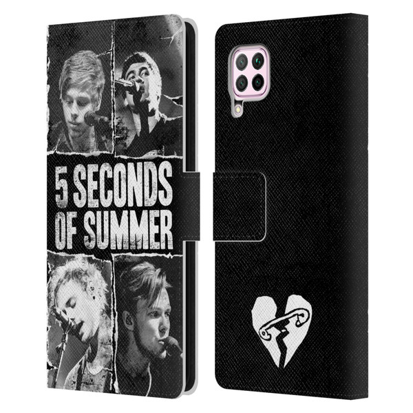 5 Seconds of Summer Posters Torn Papers 2 Leather Book Wallet Case Cover For Huawei Nova 6 SE / P40 Lite