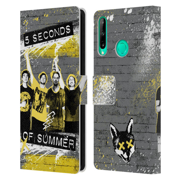 5 Seconds of Summer Posters Splatter Leather Book Wallet Case Cover For Huawei P40 lite E