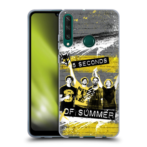 5 Seconds of Summer Posters Splatter Soft Gel Case for Huawei Y6p