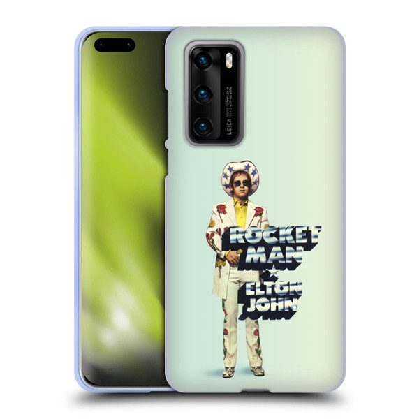 Elton John Artwork Rocket Man Single Soft Gel Case for Huawei P40 5G