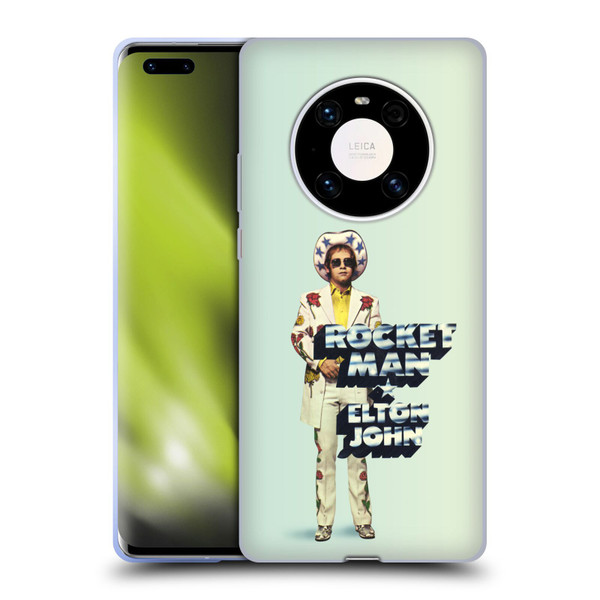 Elton John Artwork Rocket Man Single Soft Gel Case for Huawei Mate 40 Pro 5G