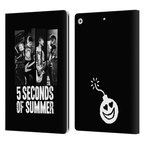 5 Seconds of Summer Posters Strips Leather Book Wallet Case Cover For Apple iPad 10.2 2019/2020/2021