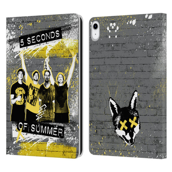 5 Seconds of Summer Posters Splatter Leather Book Wallet Case Cover For Apple iPad 10.9 (2022)