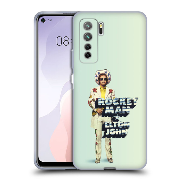 Elton John Artwork Rocket Man Single Soft Gel Case for Huawei Nova 7 SE/P40 Lite 5G