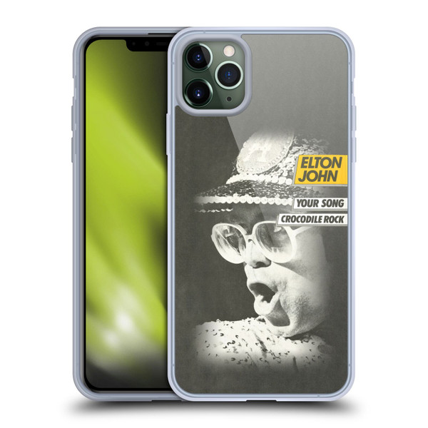 Elton John Artwork Your Song Single Soft Gel Case for Apple iPhone 11 Pro Max & MagSafe